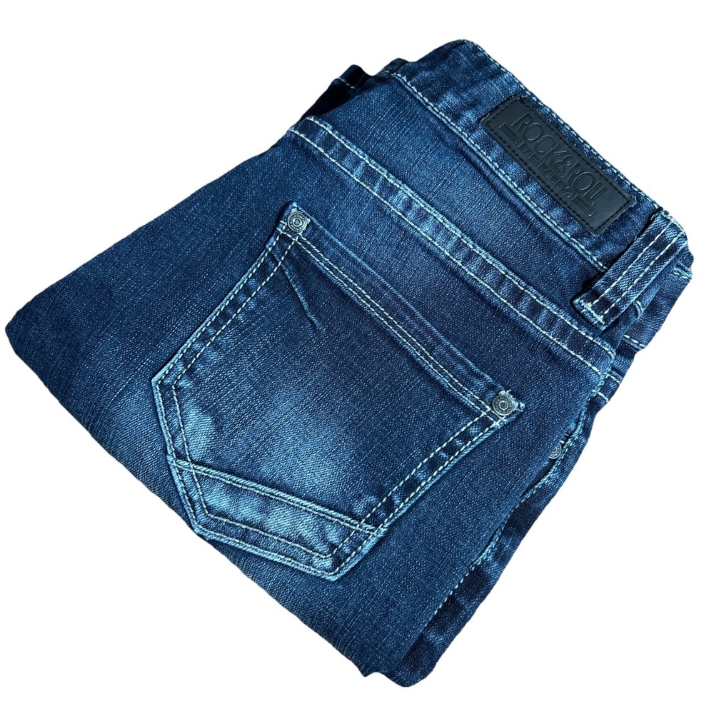 Rock & Roll Cowgirl Jeans Women's 25x30 Boyfriend Low Rise Western Stretch Denim